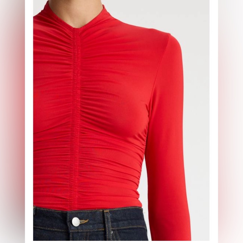 NEW - A.L.C. Women's Red Ansel Jersey Top